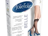 Jolie Folie 5 цвята 15den италиански тънки копринени чорапи до коляно УНИКА прозрачни 3/4ти чорапи