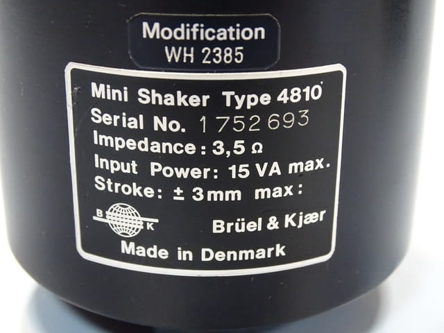 Виброметър Bruel&Kjaer 4810 Mini-Shaker vibration head Exeiter - снимка 2