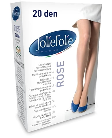 Jolie Folie 20den 6цвята италиански ежедневни чорапогащници 40-95кг прозрачен евтин чорапогащник - снимка 1