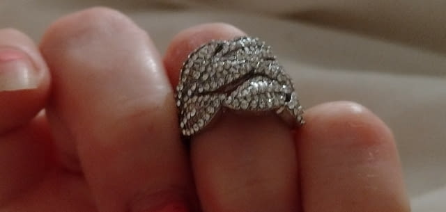 Искрящ пръстен стил Винтидж Сребро, Дамски, Диaмaнт - град Монтана | Пръстени - снимка 1