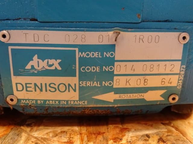Хидравлична помпа ABEX Denison TDC 028 017 1R00 Hydraulic vane pump - снимка 3