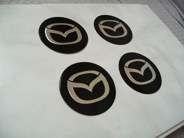 4 емблеми Мазда Mazda метални алуминиеви джанти лети волан, град Радомир | Аксесоари / Консумативи - снимка 2