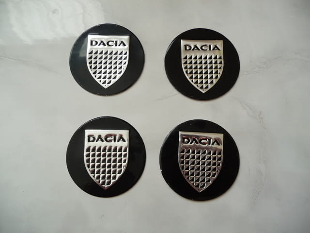 4 емблеми Дачия Dacia метални алуминиеви джанти лети волан, град Радомир | Други - снимка 1