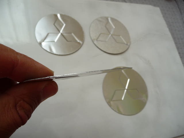 4 емблеми Митсубиши Mitsubishi метални алуминиеви джанти лети волан - снимка 4