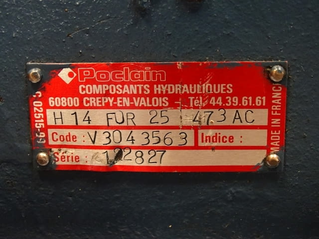 Хидравлична помпа Poclain H14FOR25 Hydraulic pump single output - снимка 2