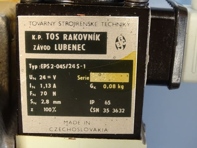 Хидравличен разпределител TOS RSEH2-252R solenoid valve 250 bar - снимка 5