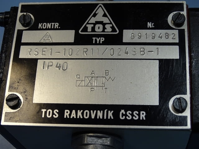 Хидравличен разпределител TOS RSE1-102R11/024SB-1 solenoid valve - снимка 8
