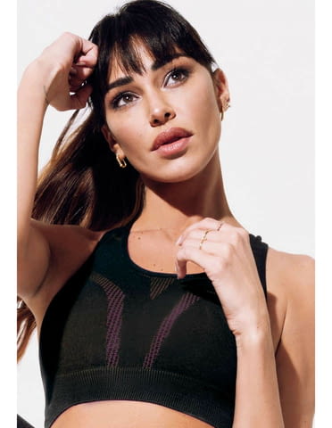 Jadea S-M, M-L, L-XL черен-розов, черен-зелен спортен сутиен без банели спортно бельо спортни сутиени - снимка 1