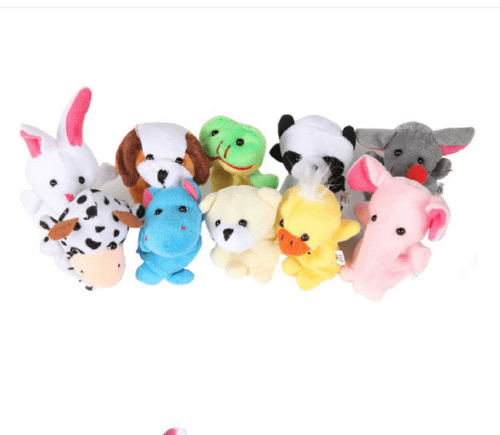 10 малки плюшени фигурки за пръсти куклен театър животни, град Радомир | Образователни / Занимателни - снимка 2