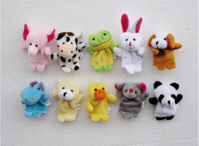 10 малки плюшени фигурки за пръсти куклен театър животни, град Радомир | Образователни / Занимателни - снимка 4