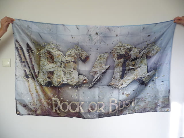 AC/DC Rock or Bust хеви метъл флаг постер рок Ей Си Ди Си, град Радомир | Други - снимка 1