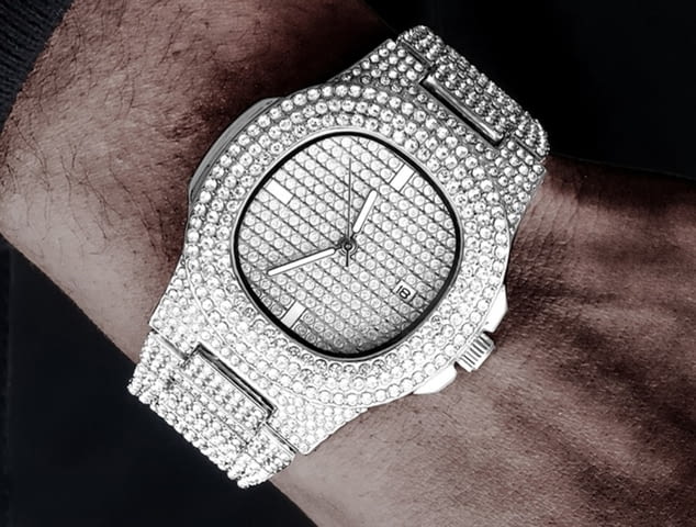 Посребрен мъжки часовник реплика на ”Rolex” Мъжки, Кварцово, Елегантен - град Бургас | Часовници - снимка 4