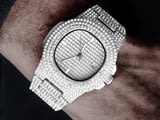 Посребрен мъжки часовник реплика на ”Rolex”