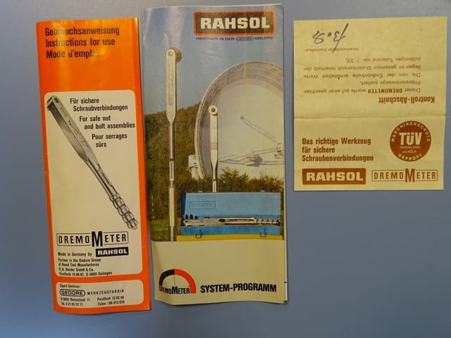 Динамометричен ключ Gedore Rahsol Dremometer type E, град Пловдив | Инструменти - снимка 8