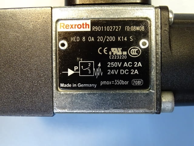 Пресостат Rexroth HED80A 20/200 K14S pressure switch, град Пловдив | Промишлено Оборудване - снимка 4