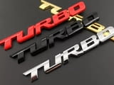 Алуминиева емблема за кола ”TURBO” - 97 mm. / 11 mm.