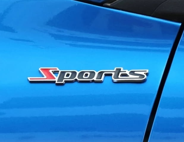 Алуминиева емблема за кола ”Sports” - 135 мм. / 13 мм.