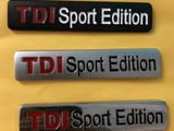 Алуминиева емблема за кола ”TDI Sport Edition” - 82 мм. / 17 мм.