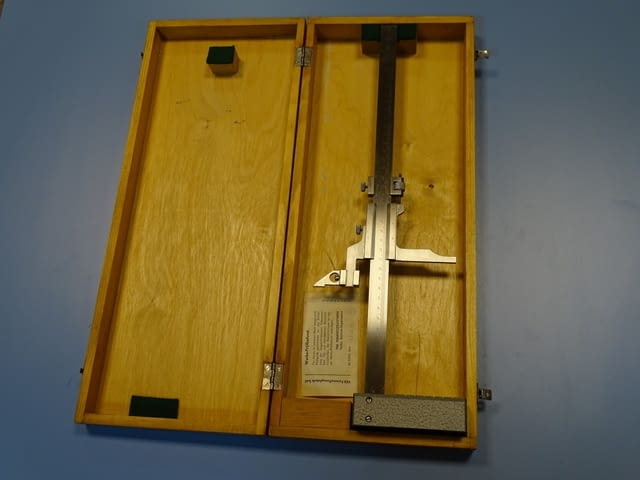 Висотомер VEB-SUHL 0-300mm vernier height gauge, city of Plovdiv | Instruments - снимка 6