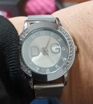 Посребрен часовник ”Dolce & Gabbana” Unisex, Кварцово, Елегантен - град Бургас | Часовници - снимка 3