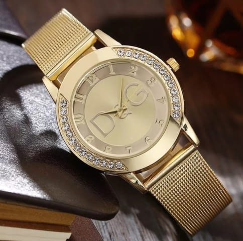 Позлатен часовник ”Dolce & Gabbana” Unisex, Кварцово - град Бургас | Часовници - снимка 1