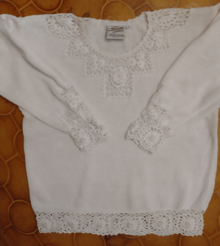 Пуловер с перли и дантела Autumn/Winter, Cardigan, XXS, XS, S, M - city of Montana | Women’s Clothes - снимка 1