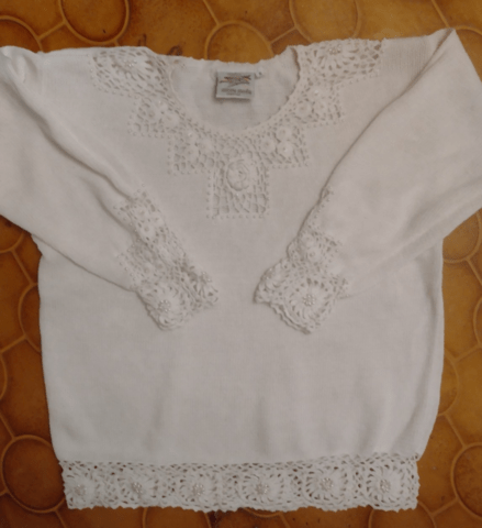 Пуловер с перли и дантела Autumn/Winter, Cardigan, XXS, XS, S, M - city of Montana | Women’s Clothes - снимка 2