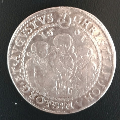 Монета Саксония 1/2 Талер 1601 г. ”Тримата братя”, град Бургас | Нумизматика / Бонистика - снимка 1