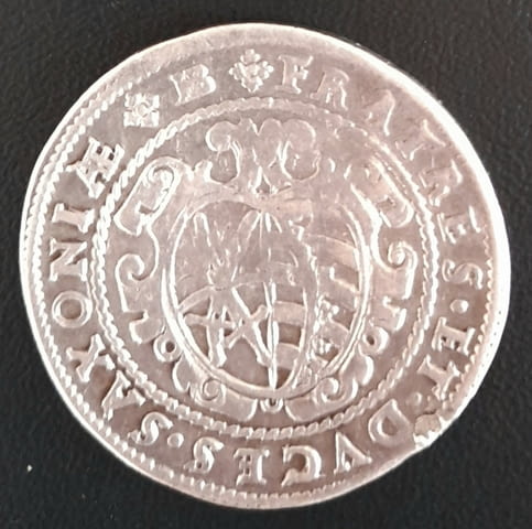 Монета Саксония 1/2 Талер 1601 г. ”Тримата братя”, city of Burgas | Numismatics - снимка 2