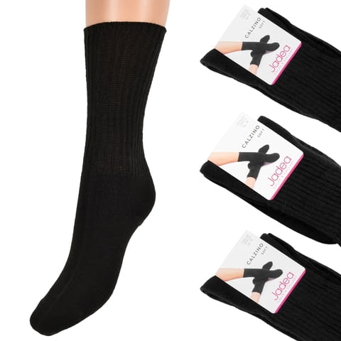 Jadea черни, сиви, сини, тъмночервени, бежови италиански плътни зимни пухкави чорапи над глезените Жадея - снимка 1