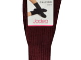 Jadea черни, сиви, сини, тъмночервени, бежови италиански плътни зимни пухкави чорапи над глезените Жадея