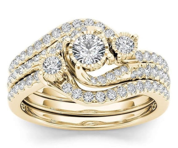 Позлатен дамски пръстен / 16 Lady's, Onyx - city of Burgas | Rings