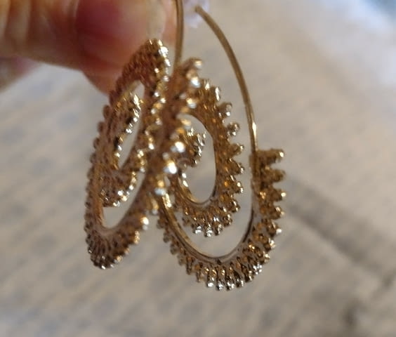 Модни обеци Спирала - град Монтана | Обеци - снимка 1