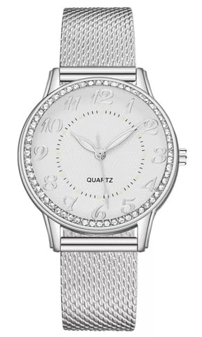 Посребрен дамски часовник / 5 Lady's, Quartz, Elegant - city of Burgas | Watches - снимка 2