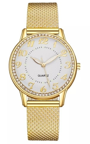 Позлатен дамски часовник / 5 Lady's, Quartz, Elegant - city of Burgas | Watches - снимка 3