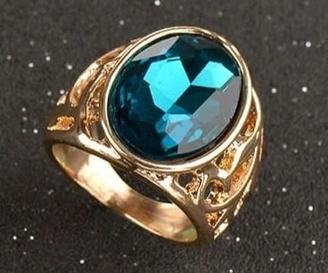 Позлатен дамски пръстен / 21 Дамски, Гаранция - Да, Сертификат - Не - град Бургас | Пръстени - снимка 3