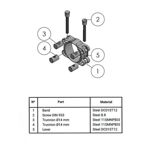 Скоба за водно съединение усилена двуболтова W1, град Варна | Машини / Съоръжения - снимка 4