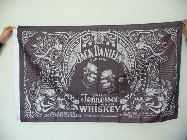 Jack Daniel's знаме флаг Джак Даниелс уиски реклама хубаво мъжка бърлога - снимка 1