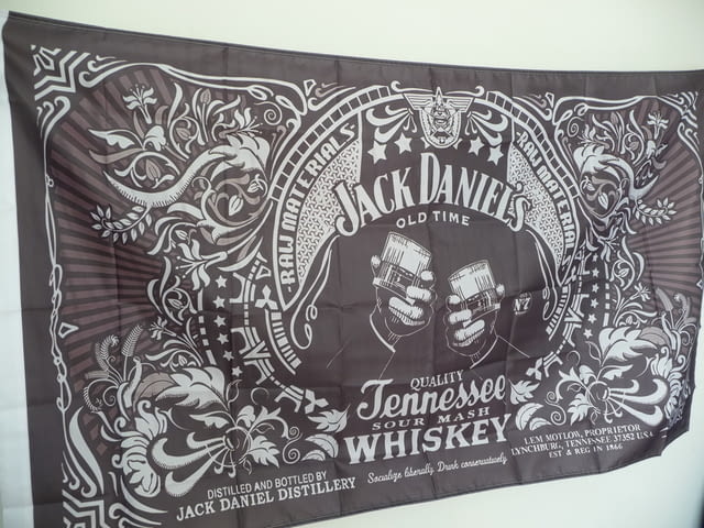 Jack Daniel's знаме флаг Джак Даниелс уиски реклама хубаво мъжка бърлога - снимка 2
