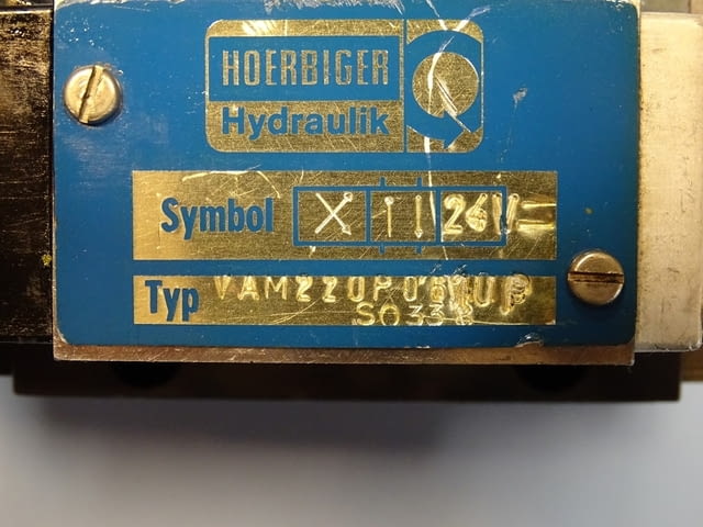 Хидравличен разпределител Hoerbiger Hydraulik Symbol VAN720VP/VAM220P - снимка 3
