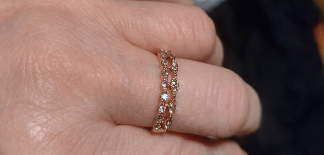 Нежен раздвоен пръстен Gold, Lady's, Warranty - No - city of Bеrkovitsa | Rings - снимка 1