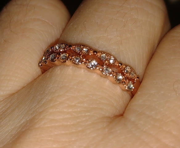 Нежен раздвоен пръстен Gold, Lady's, Warranty - No - city of Bеrkovitsa | Rings - снимка 3
