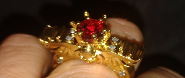 Внушителен пръстен с череп, криле и рубин Gold, Unisex, Ruby - city of Bеrkovitsa | Rings - снимка 1