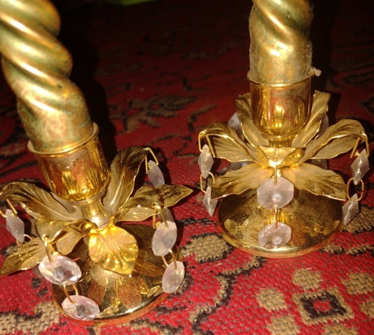 Сет от два свещника с кристали - city of Bеrkovitsa | Lighting - снимка 1