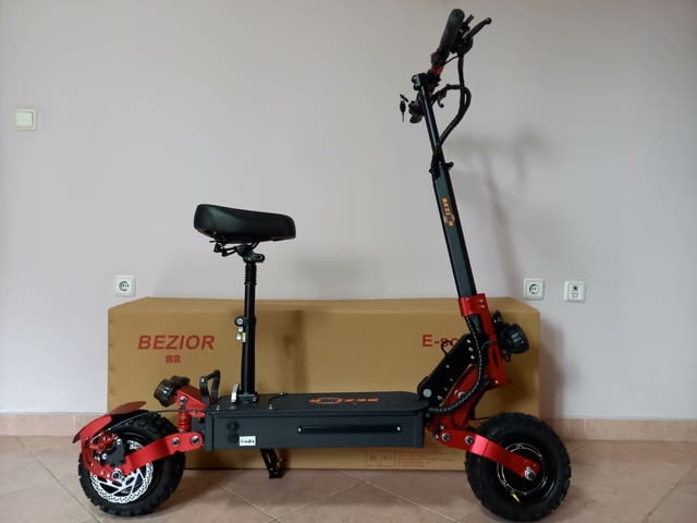 НОВО! Електрически скутер/тротинетка със седалка BEZIOR S2 2400W 21AH - снимка 7
