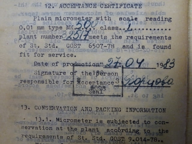 Микрометър MK 400-500mm micrometer - град Пловдив | Инструменти - снимка 3