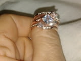 Троен пръстен с диаманти