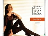Donna BC 60DEN плътни черни чорапи с ластик италиански зимни чорапи над коляното 60ДЕН