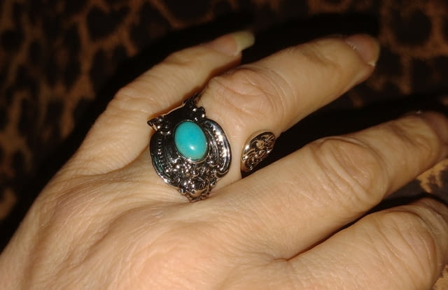 Ергономичен пръстен опал Сребро, Unisex, Tюpĸoaз - град Монтана | Пръстени - снимка 1