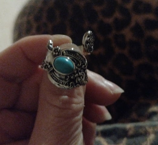 Ергономичен пръстен опал Сребро, Unisex, Tюpĸoaз - град Монтана | Пръстени - снимка 3